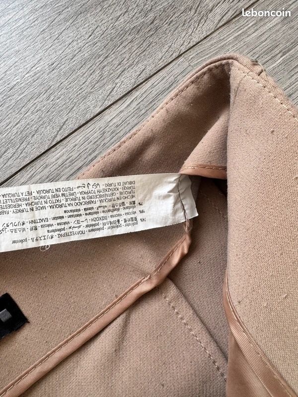 Pantalon tailleur Zara beige nude (image 5)