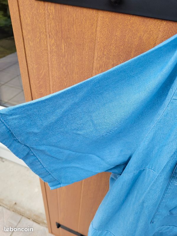 Robe jean Claire 48/50 Kiabi neuve Boutons ouverture entièrement coton légère fluide (image 5)