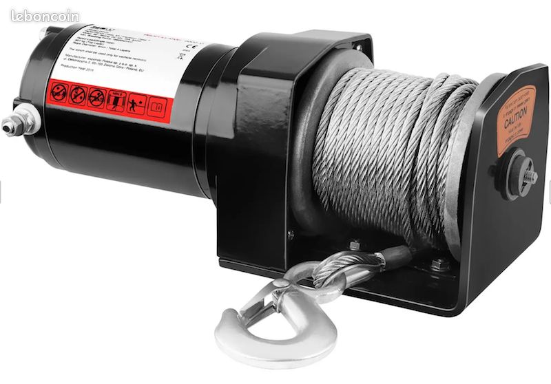 Treuil 4x4 – Treuil électrique - 907 kg – Neuf - Livraison gratuite en France ⭐ ⭐ ⭐ (image 1)