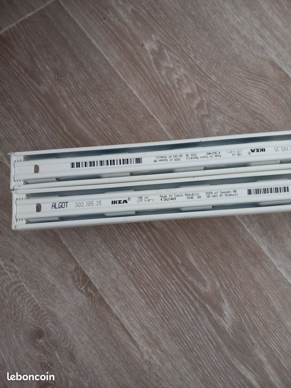 Crémaillère organiseur chaussures blanc Ikea Algo (image 4)