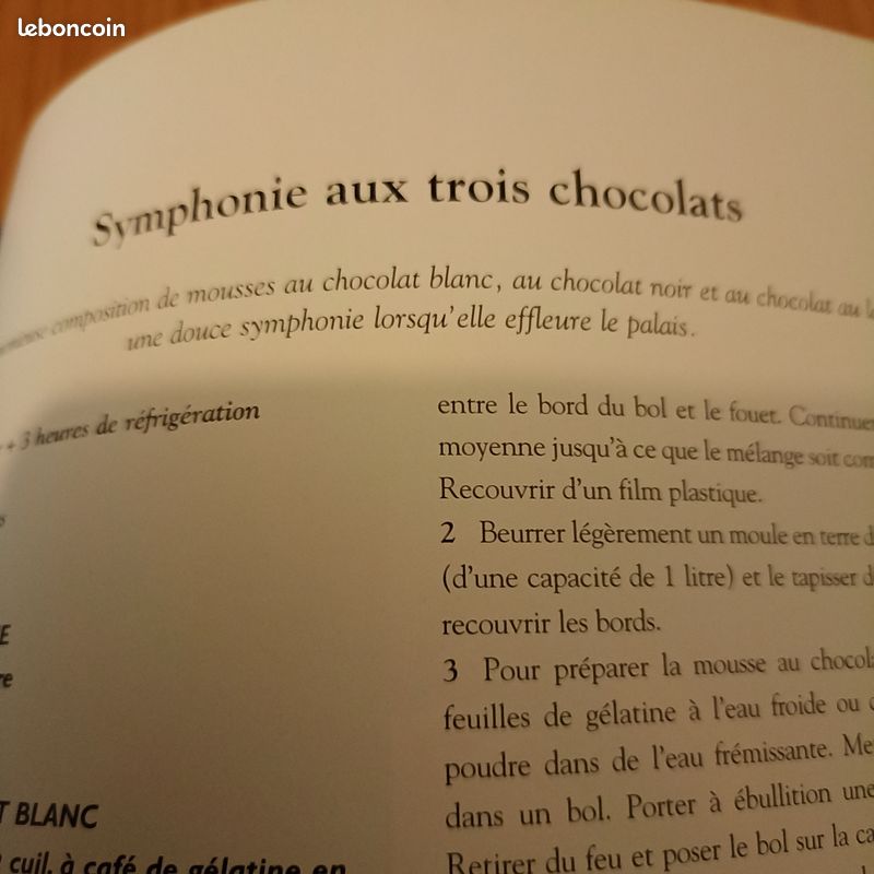 Livre "le cordon bleu du chocolat" (image 5)