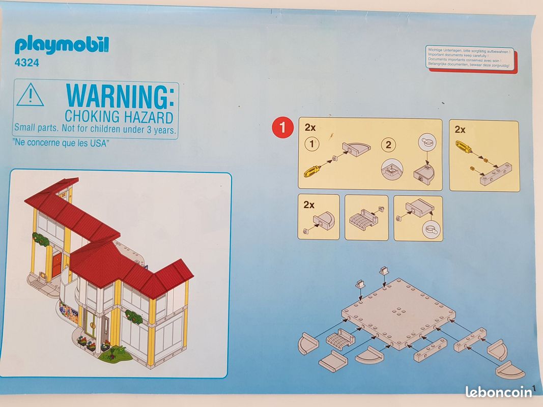 École Playmobil 4324 - Bon état, Avec Notice - Thème écoliers