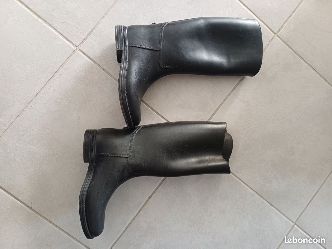 Bottes équitation ou pluie caoutchouc (image 2)