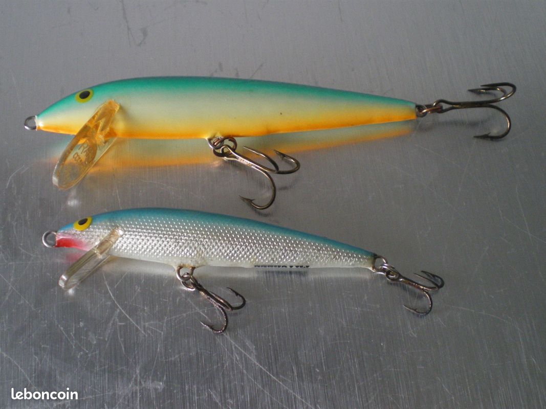 Lot De Leurres De Pêche Vintage - Rapala Et Autres - Crankbaits Anciens