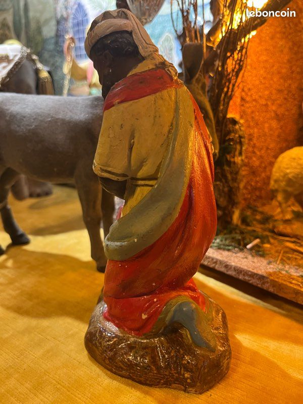 Devineau Ancien Santon Roi Mage Taille 7 Crèche (image 5)