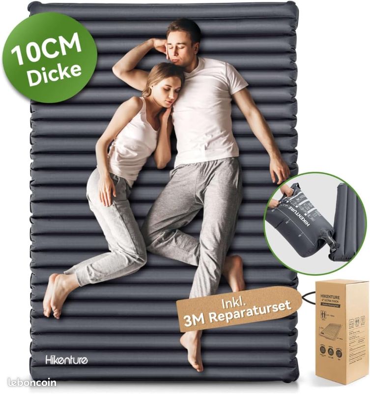Tapis de couchage gonflable pour personnes, matelas de camping