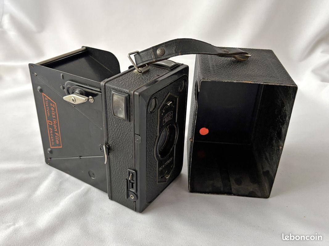 Appareil Photo Vintage Zeiss Ikon Baby-Box – Objectif Goerz Frontar – Pour Collection Ou Décoration