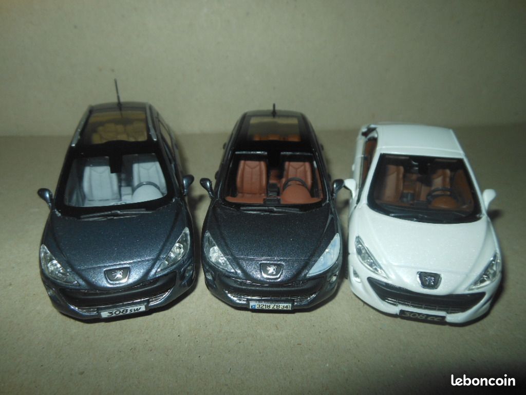 PEUGEOT 308 GTi COUPE FRANCHE 2017 Bleu et Noir NOREV 1:43 of refer