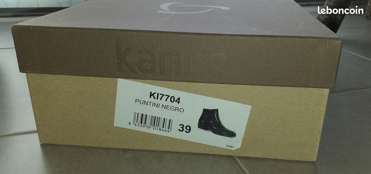 Bottines Kanna noir brillant taille 39 (image 6)