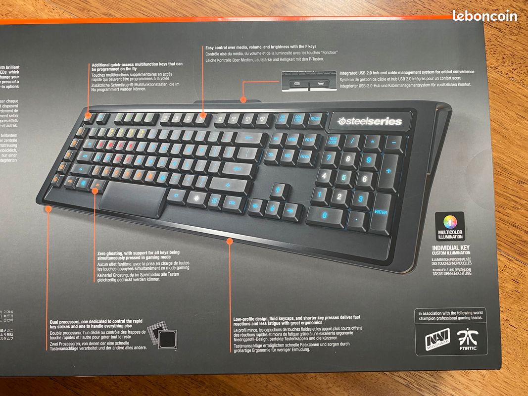 Clavier SteelSeries APEX M800 - CH - Accessoires informatique