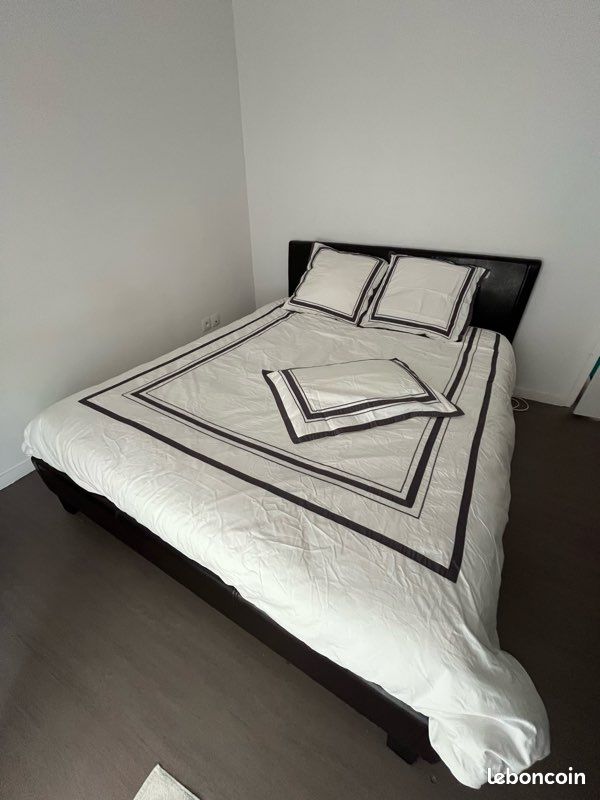 Lit 160x200 + matelas (offert) (image 1)