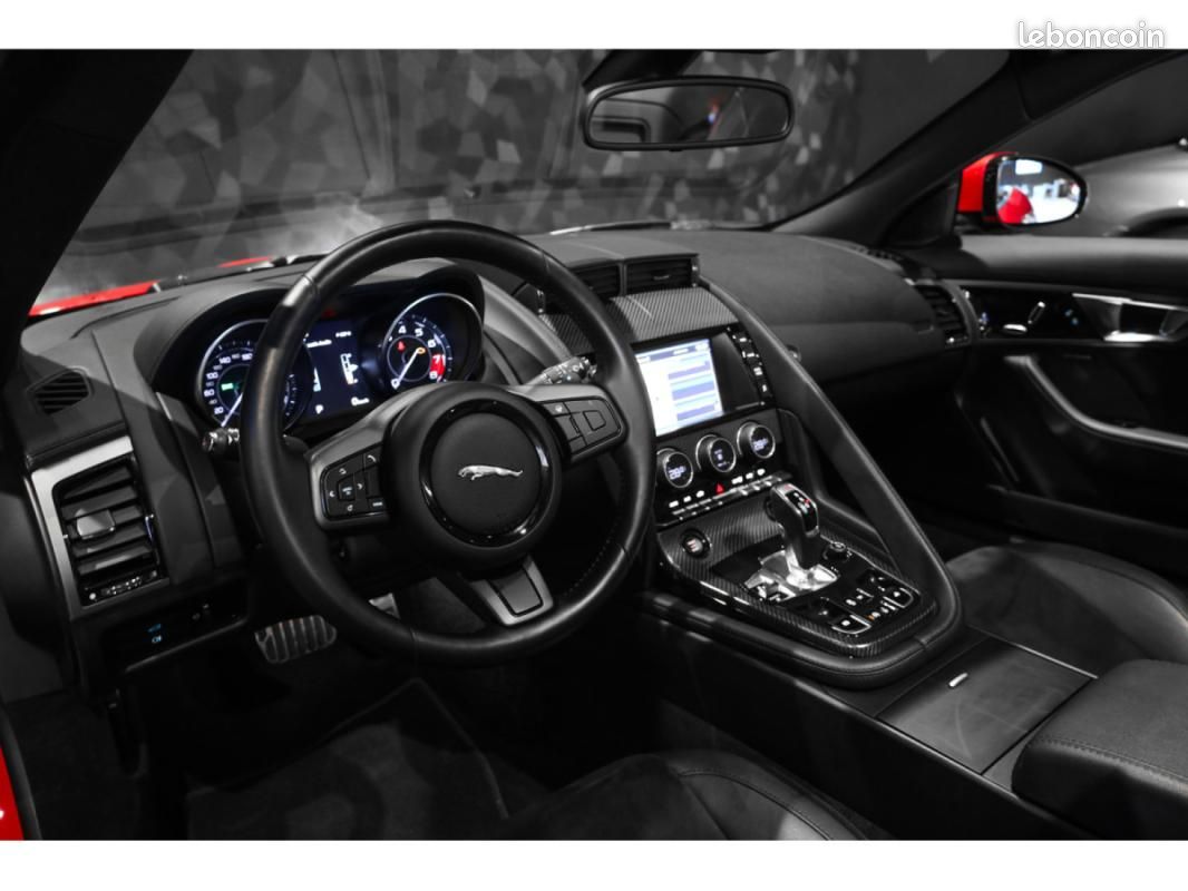 Jaguar F-Type V6 3.0 Cabriolet 340 CH / APPLE CAR PLAY CARBONE CAMERA AUDIO MERIDIAN (image 9)