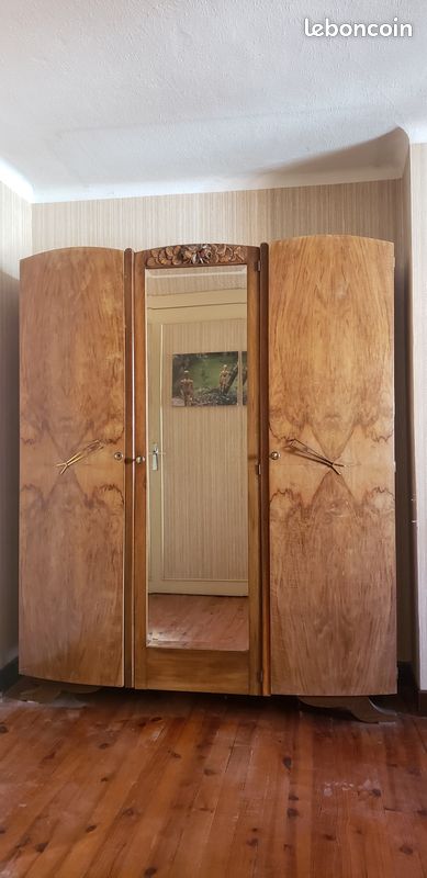 Armoire Bois avec Miroir (image 1)