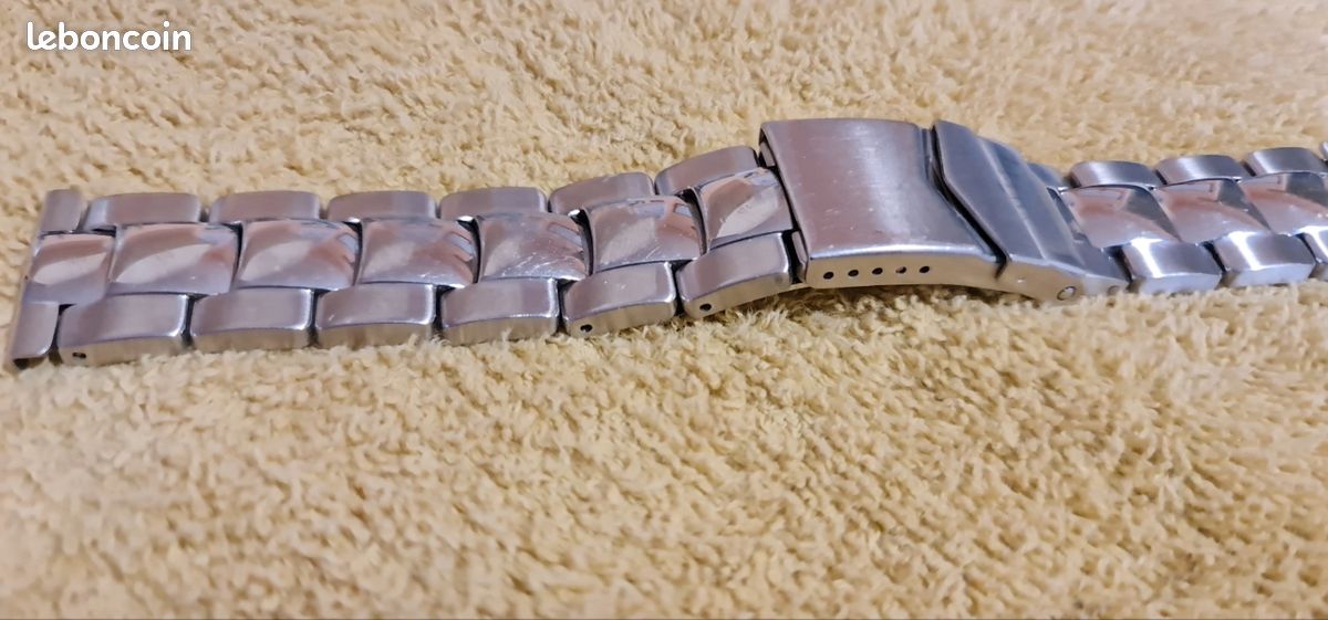 Bracelet Rechange Polar Pacer Unite Bracelet Acier Inoxydable ToVioc Pour Polar Ignite/Pacer/Unite - Largeur 20 Mm, Fermoir Pliant - Compatible Plusieurs Modèles Bracelet Avec Fermoir Déployant