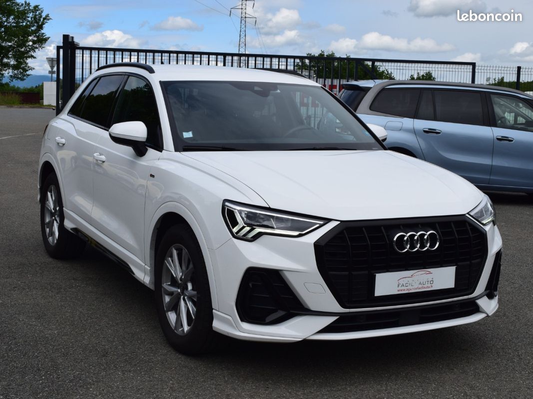 AUDI Q3 35 TDI 150 CV S-LINE S-TRONIC / 1ère MAIN / CROCHET D'ATTELAGE / PACK BLACK (image 2)