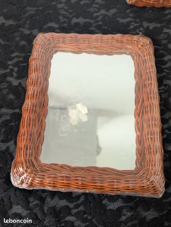 Grand Panier Osier Ancien Avec Couvercle - French Basket - Dimensions 52x31x45 Cm