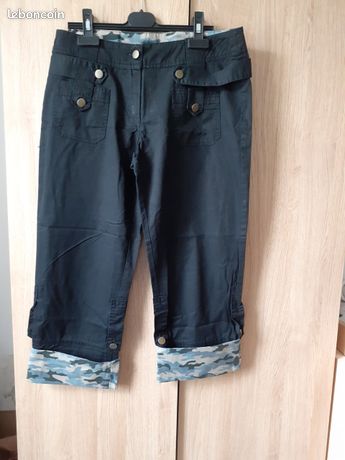 Pantacourt noir taille 38