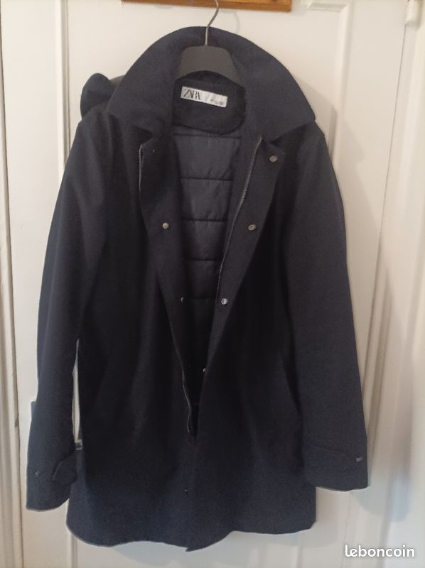 Parka bleu marine taille s Zara (image 3)