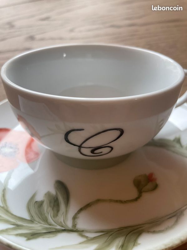 Ensemble tasse thé porcelaine (image 2)