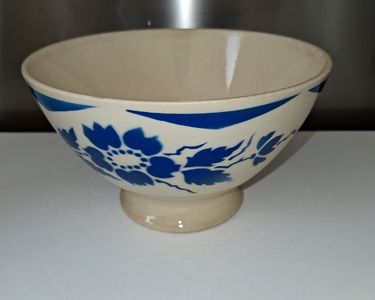 Bol Ancien Fleurs Bleues - Vaisselle Vintage Décorative