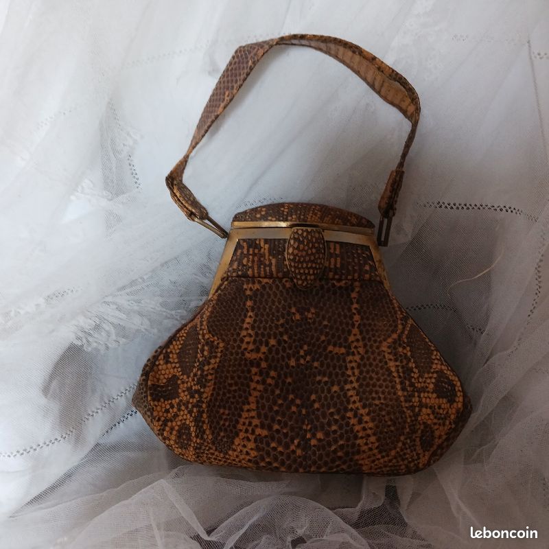 Sac à main ancien vintage années 50 Accessoires Bagagerie