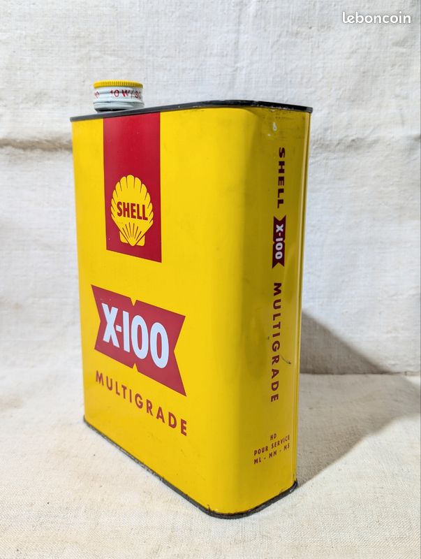 Ancien bidon d'huile SHELL X 100 (image 8)