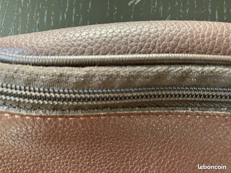 Pochette cuir LONGCHAMP café (image 6)
