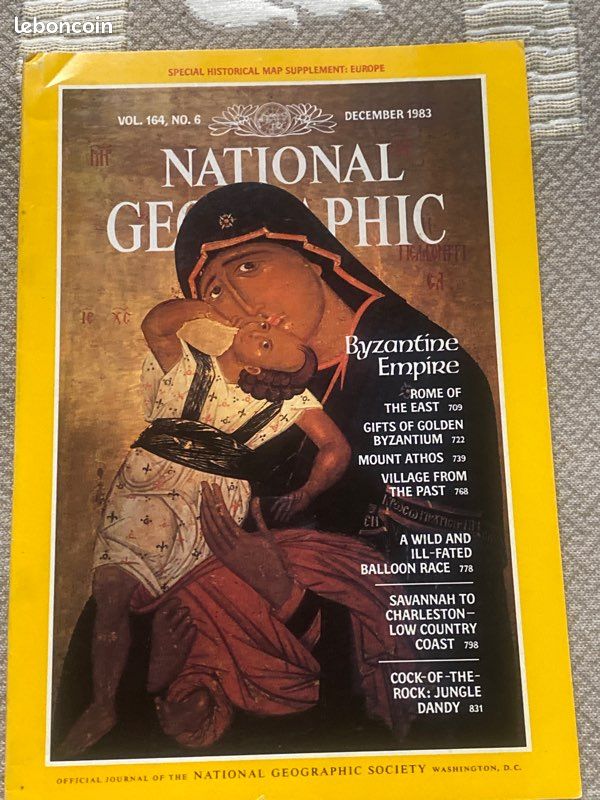 Magazine National Geographic en anglais publication décembre 1983 (image 1)