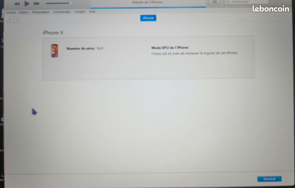 🔥✅️ Iphone X erreur iTunes pour pièces ✅️🔥 (image 8)