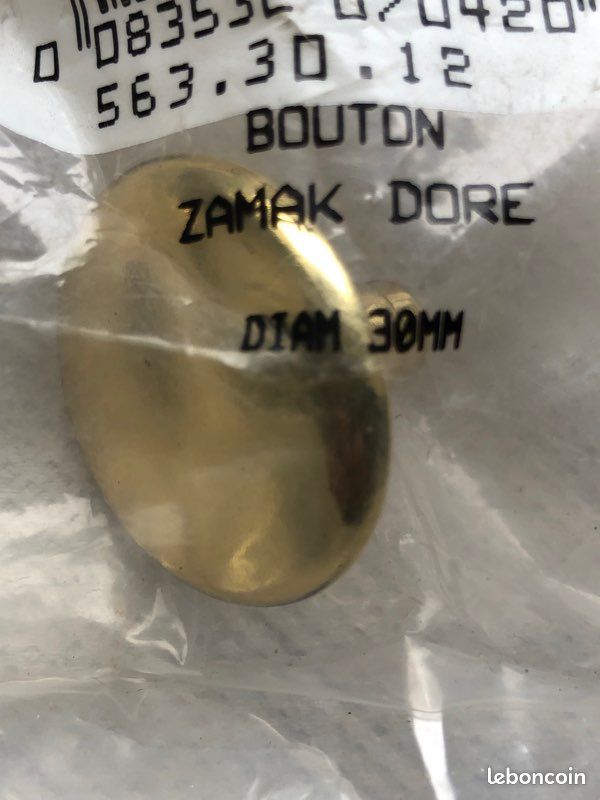8 boutons de meuble dorés Chrisligne Ø30 mm – design élégant (image 4)
