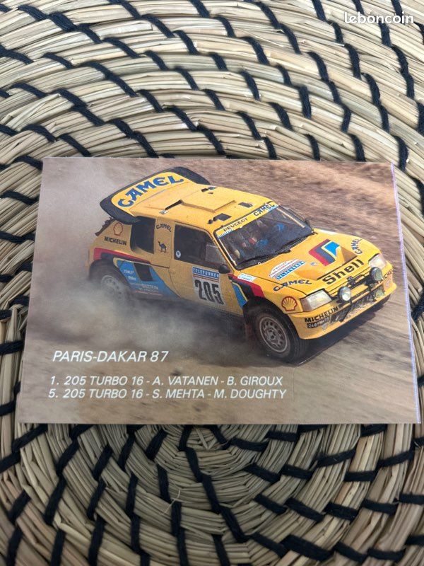 Autocollant Vintage Peugeot Paris-Tripoli-Dakar 1990 - Neuf - Collection
