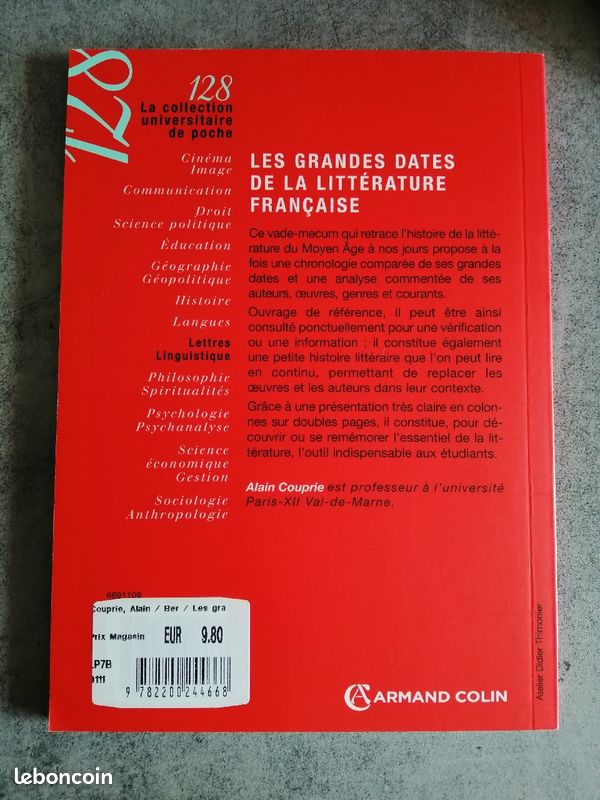 Livre Les grandes dates de la littérature française (image 3)