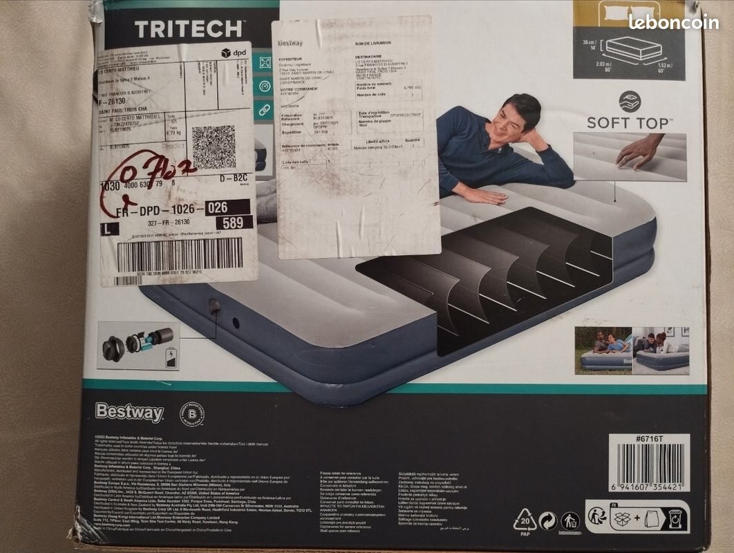 Matelas bestway 2 places gonflable (image 3)