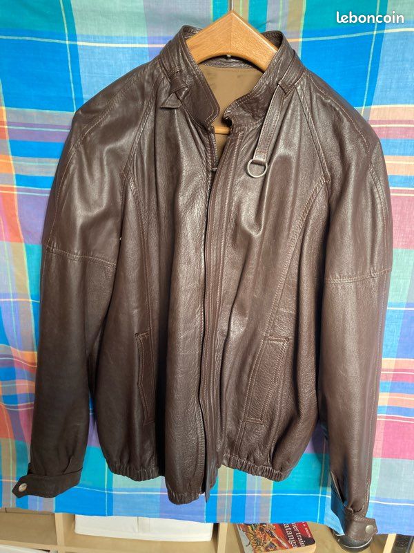 Joli Blouson cuir homme léger / taille L / 1,75 m (image 1)