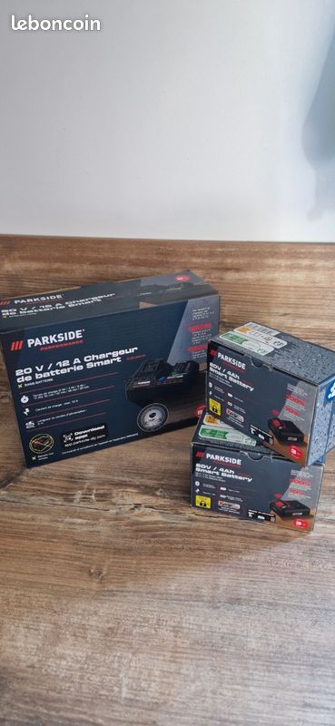 Batterie PARKSIDE Performance 20V 4Ah et chargeur smart Neuf ✅ (image 1)