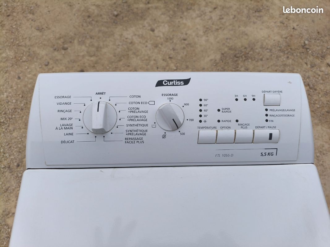 Lave linge Curtiss 5.5kg (image 2)