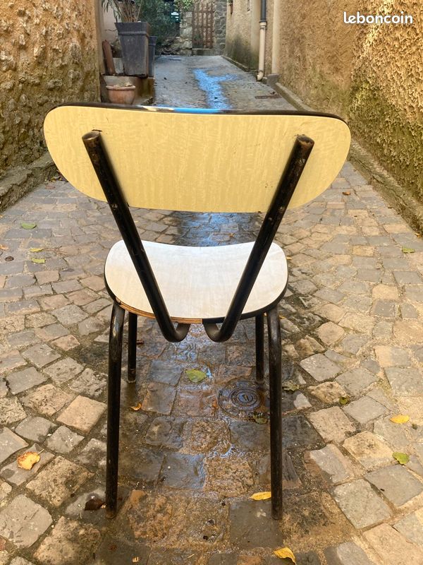Table et 8 chaises formica années 70 (image 4)