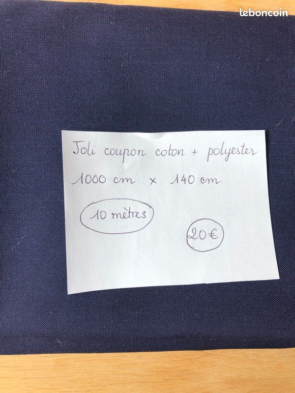 15m tissu coton et polyester (image 1)