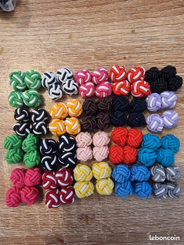 Boutons de manchettes nœud chinois (image 2)