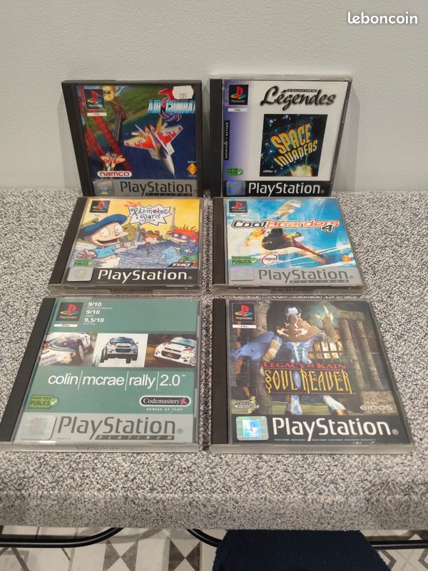 Lot De 9 Jeux Sony PlayStation 1 - Dont V-Rally, état Correct