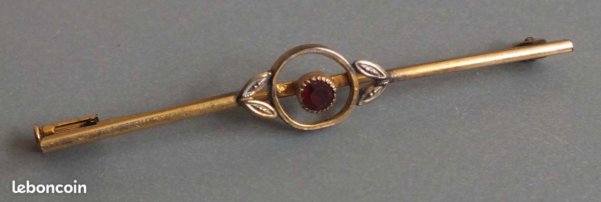 Broche Vintage avec Pierres d'Agates