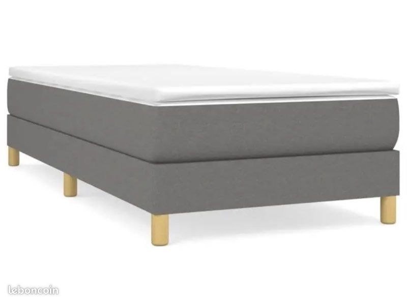Ensemble lit sommier 100x200cm (image 3)