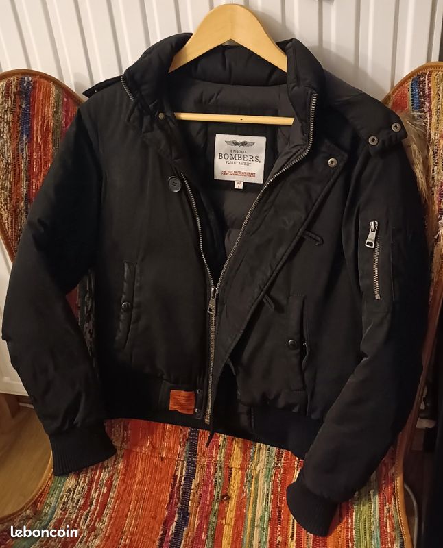Bombers original Taille S Noir femme Vêtements