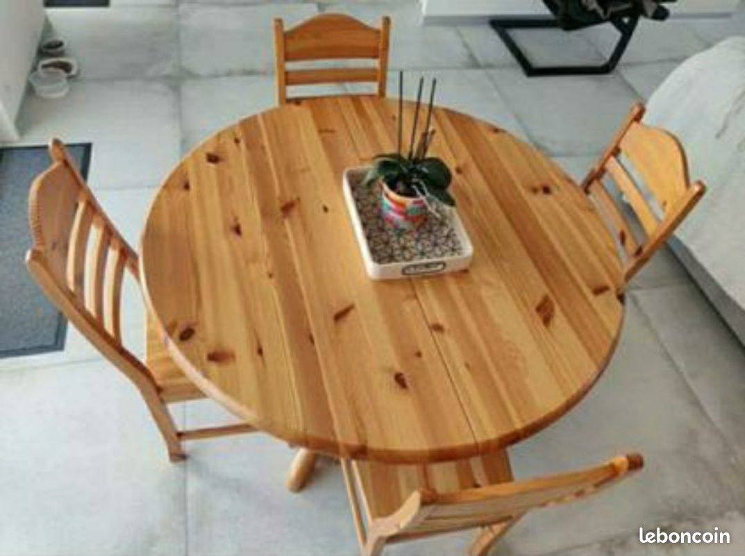 Table 2 rallonges + 6 chaises (image 1)