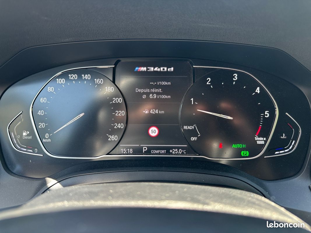 BMW SERIE 3 G20 M340d xDrive 340 ch BVA8 Garantie 12 mois (image 14)