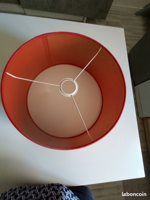 Abat-jour plafonnier rouge (image 5)