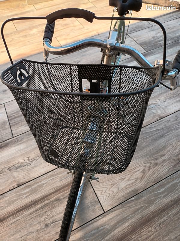 Grand Panier De Vélo Peterboro Cerise – Osier, Fixation Guidon/poteau, USA