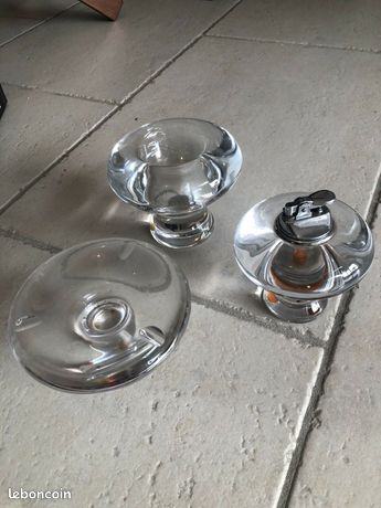 Ensemble pour fumeur ou décoration Briquet Cendrier Verre Ou Cristal Vintage