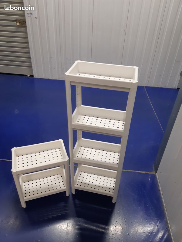 Etagères blanches en plastique IKEA (image 1)