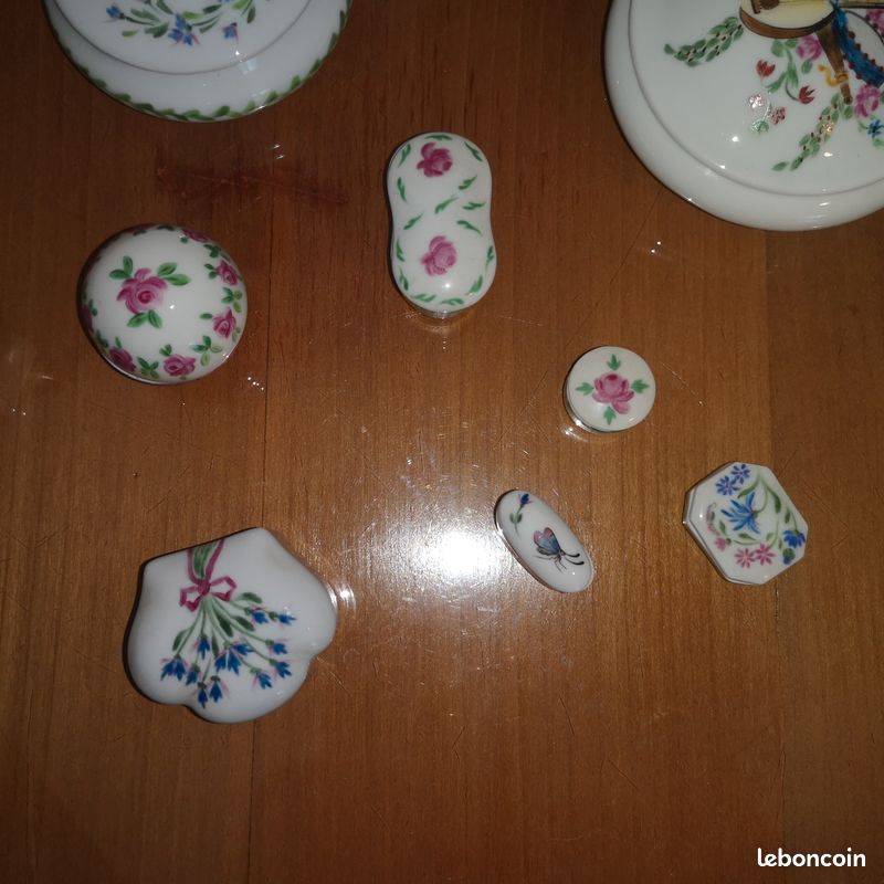 Lot 13 boîtes Limoges + 1 boule de senteur en porcelaine – Parfait état (image 6)
